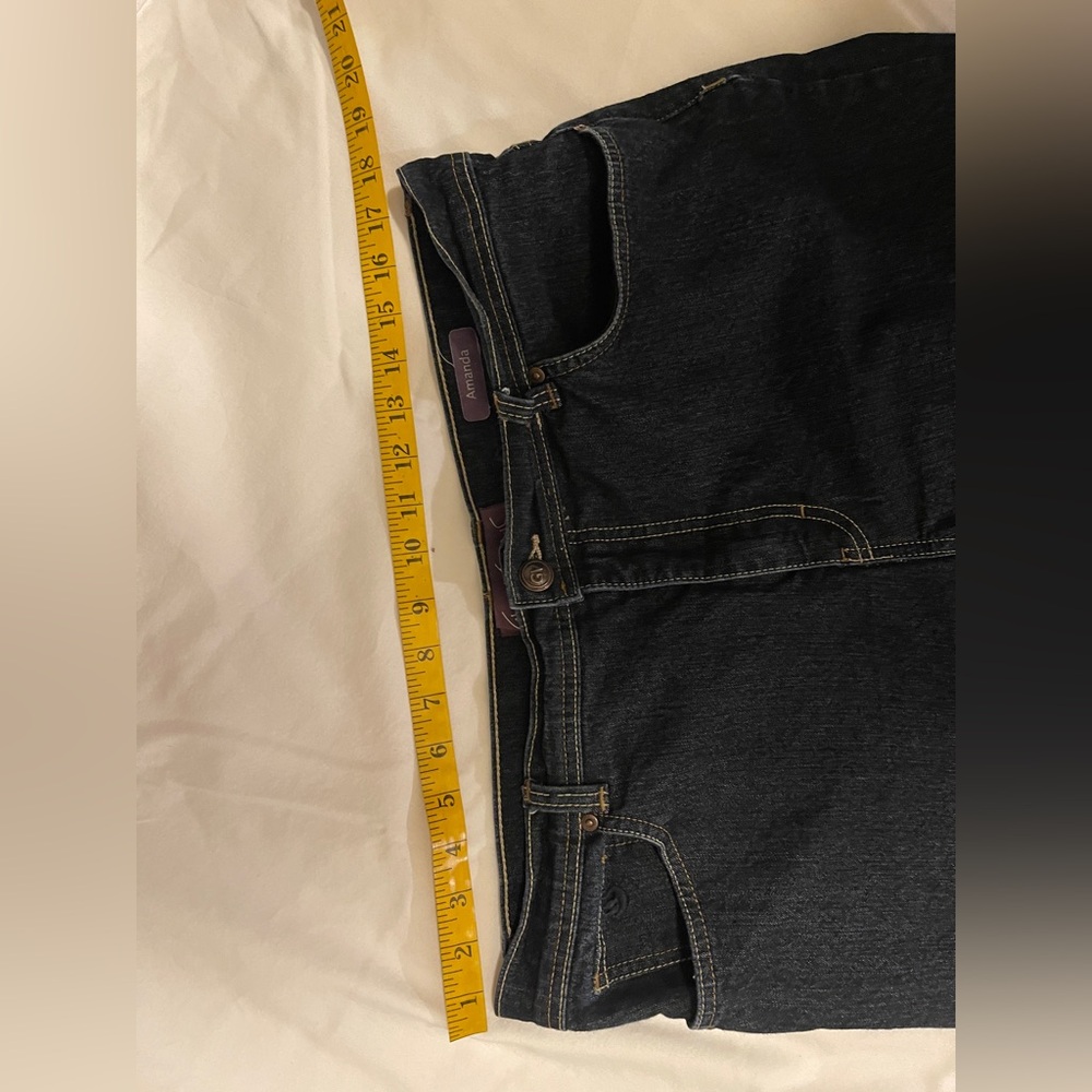 Gloria Vanderbilt Dark‎ Blue Straight Leg Jeans Size 16 - Picture 2 of 12